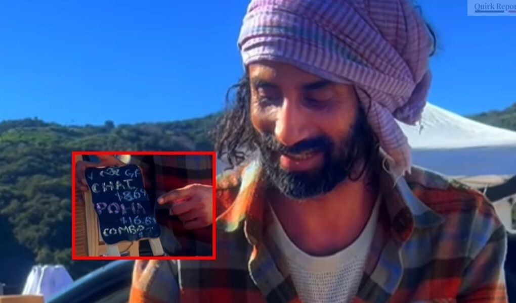 Bihari man serving traditional chai at his street food stall in Los Angeles