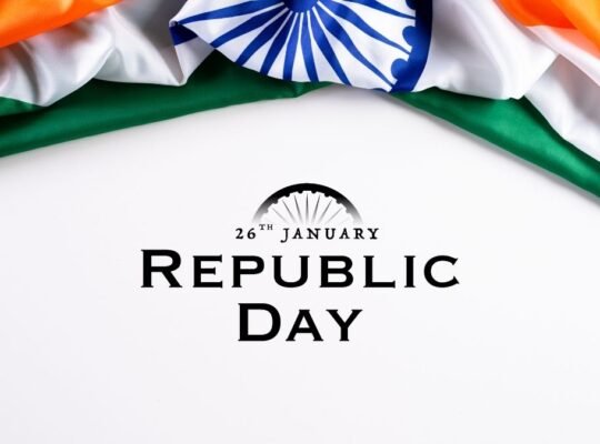 India Republic Day 2026 celebration with tricolor flag and Ashoka Chakra on January 26