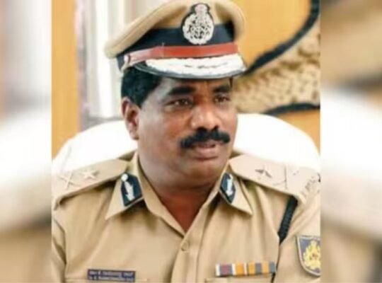DGP Ramachandra Rao in police uniform before Karnataka suspension over viral video controversy