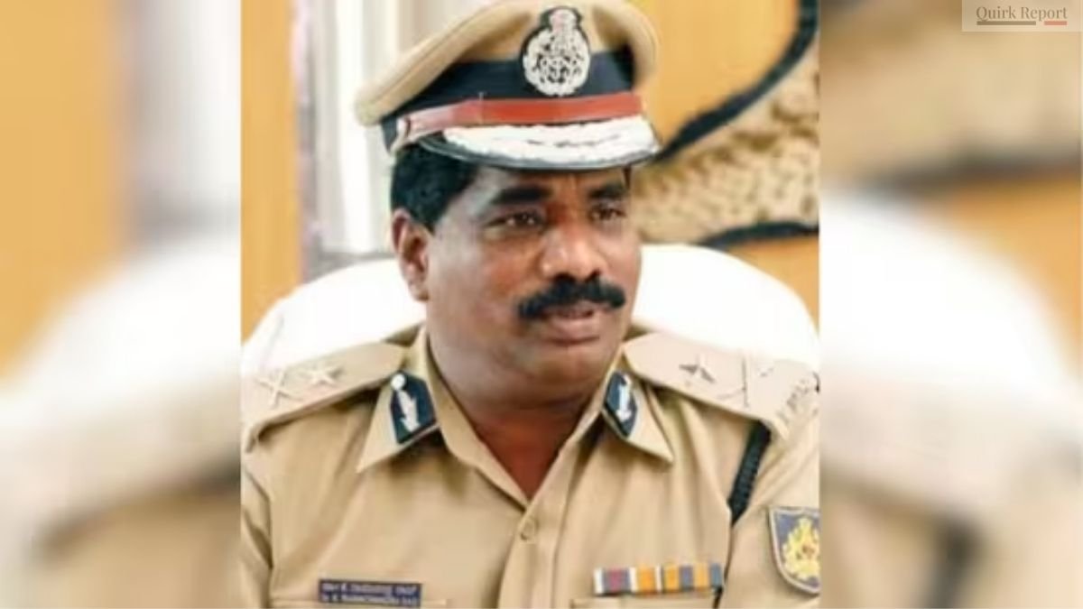 DGP Ramachandra Rao in police uniform before Karnataka suspension over viral video controversy