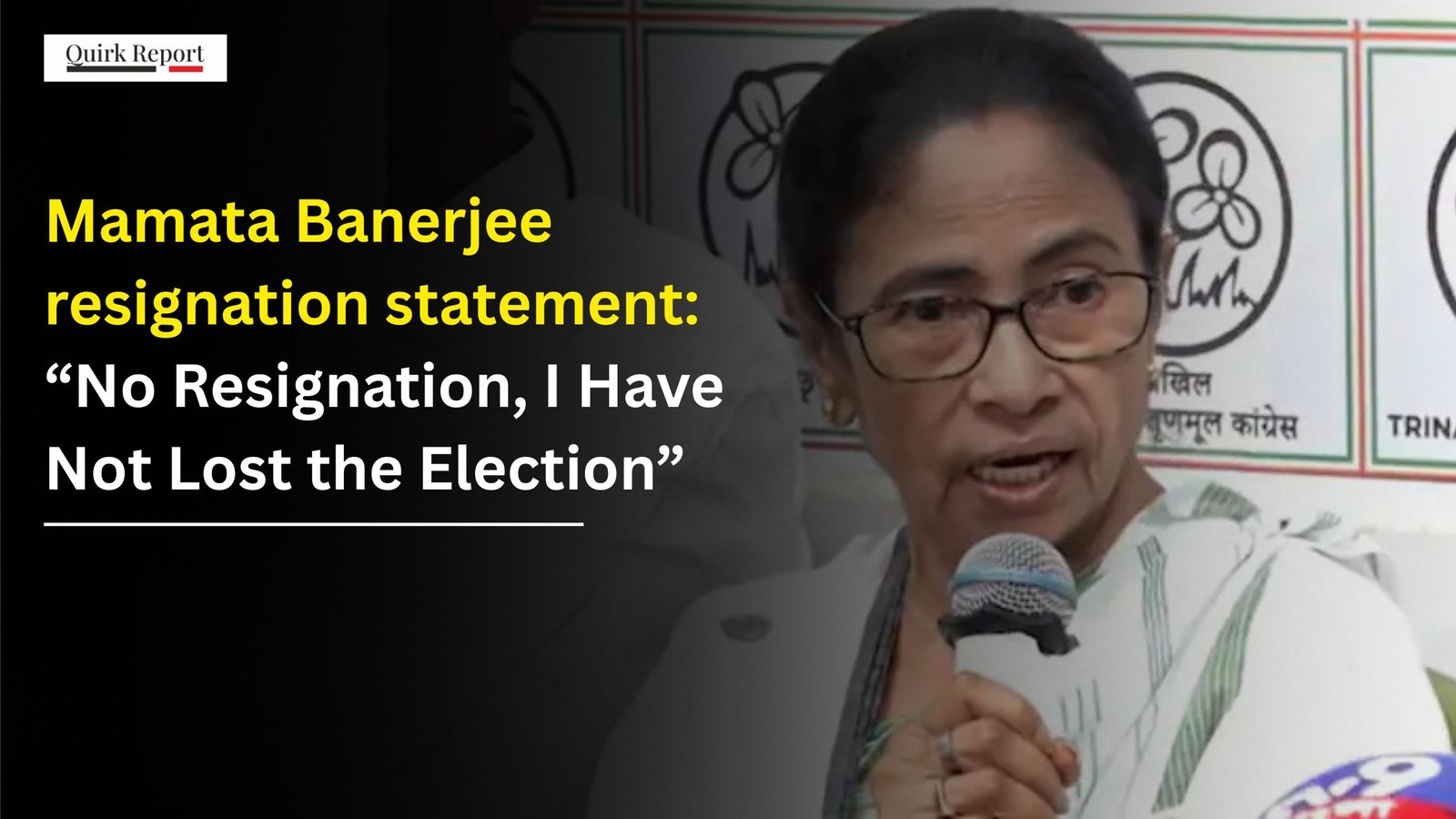 Mamata Banerjee resignation statement